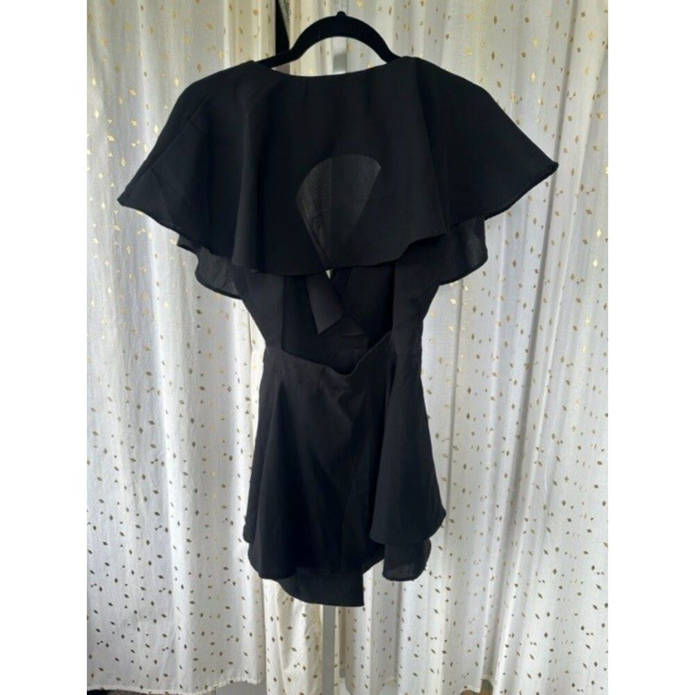 Do+Be Open Back Partial Wrap Side Zip Flowy Water… - image 4